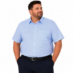    NM elasztikus extra r.u ing - Kék aprómintás Extra méret